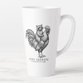 Waschbär Hahn Latte Tasse Lustiges Sarkastisches G