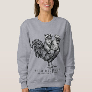 Waschbär Hahn Sweatshirt Vintage Geschenk für Sie