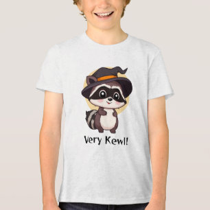Waschbär Hexe sehr cool Tri-Blend Shirt