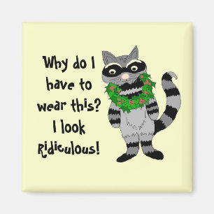 Waschbär Humor Magnet