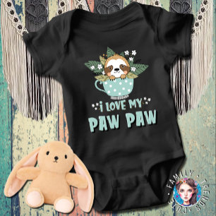 Waschbär Ich liebe meinen Paw Paw Baby Strampler