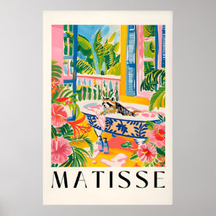 Waschbär im Badewanne-Kunstprint Tropical Maximali Poster