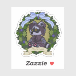 Waschbär individuell zugeschnittenes Vinyl-Sticker Aufkleber