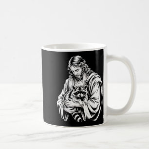 Waschbär Jesus Waschbär zertrümmert Waschbär Tier Kaffeetasse