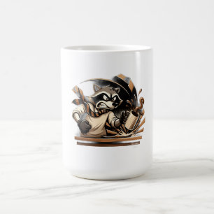 Waschbär-Kaffee-T-Shirt Kaffeetasse