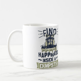 Waschbär-Liebhaber Müllsammeln Müllcontainer-Tauch Kaffeetasse