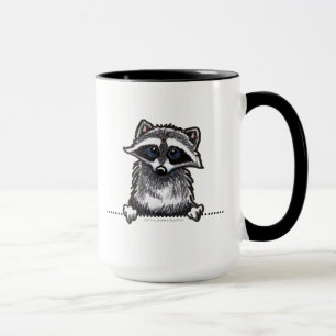 Waschbär-Linie Kunst Tasse