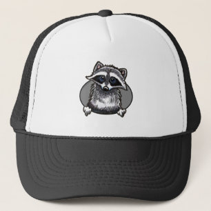 Waschbär-Linie Kunst Truckerkappe
