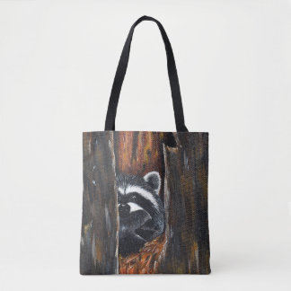 Waschbär-Mama-und-Baby-Malerei