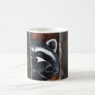 Waschbär-Mama-und-Baby-Malerei Kaffeetasse