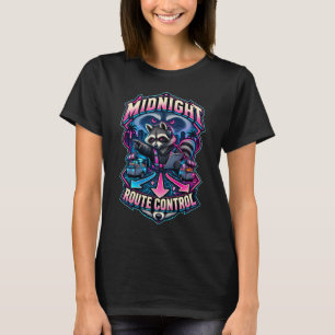 Waschbär-Mitternachts-Routen-Kontrolle T-Shirt