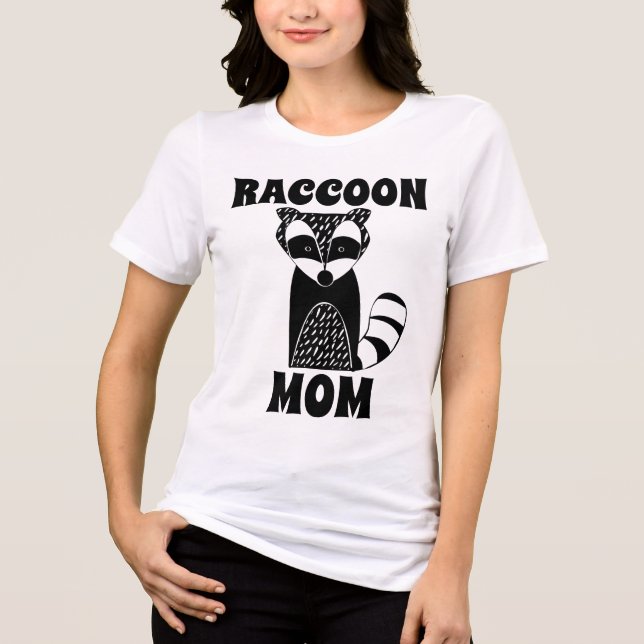 WASCHBÄR-MUTTER T-SHIRTS (Vorderseite)