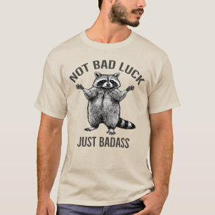 Waschbär Nicht Pech sondern Feministische Power T-Shirt
