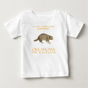 Waschbär, Pelztier des Oklahoma-Territoriums Baby T-shirt
