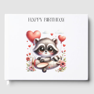 Waschbär-Pilot-Geburtstag Gästebuch
