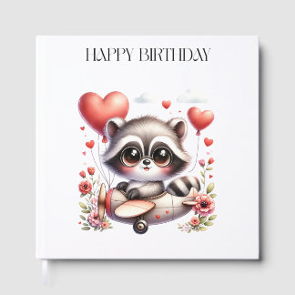 Waschbär-Pilot Geburtstag Gästebuch