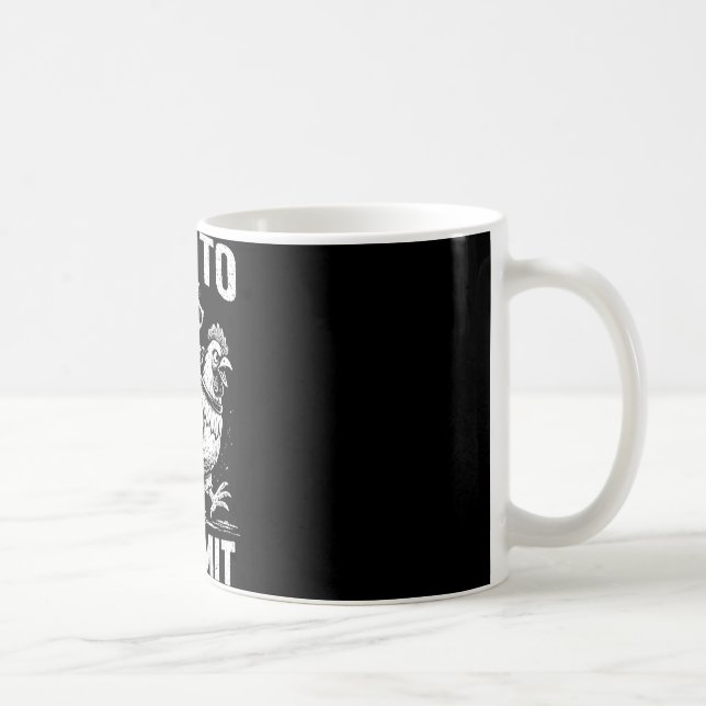 Waschbär reitet auf Huhn, um Softwareentwickler zu Kaffeetasse (Rechts)