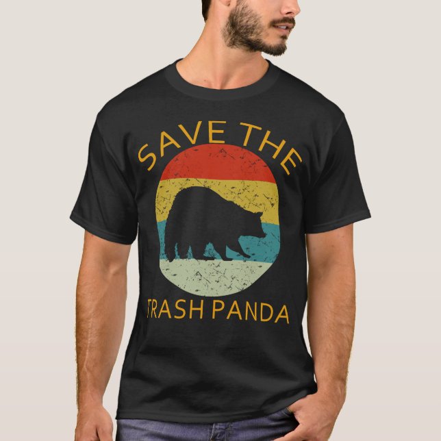 Waschbär rettete den Müllpanda T-Shirt (Vorderseite)