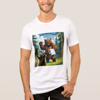 Waschbär-Selfie 5 Tri-Blend Shirt
