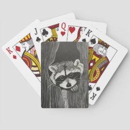 Waschbär Spielkarten