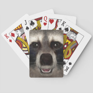 Waschbär Spielkarten