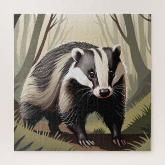 Waschbär, süß, Tier, für Kinder Puzzle