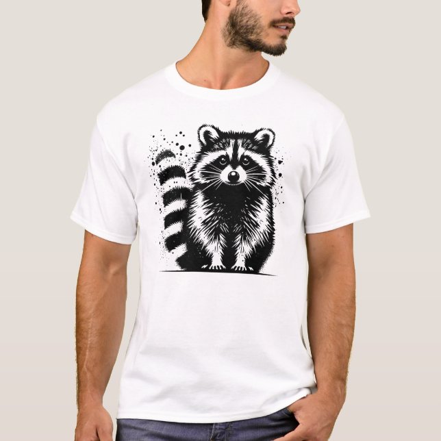 Waschbär T-Shirt (Vorderseite)