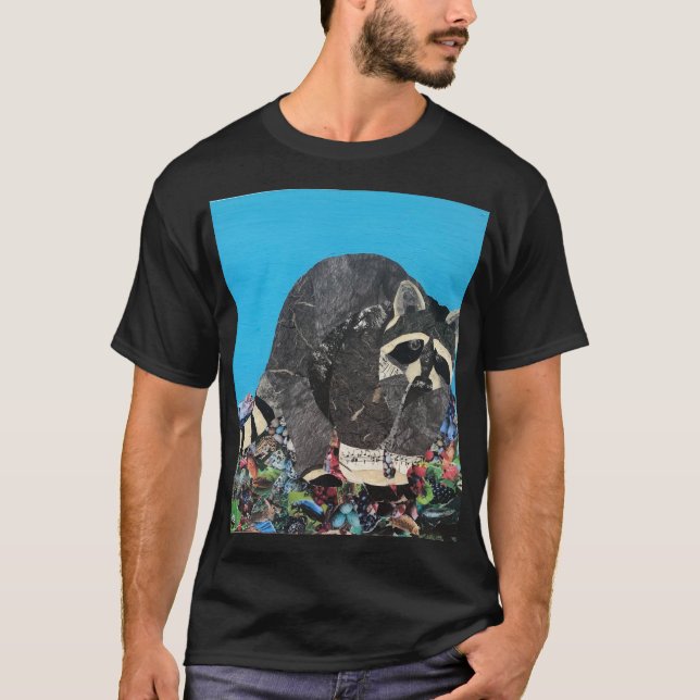 Waschbär-T-Shirt T-Shirt (Vorderseite)