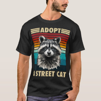 Waschbär Vintage Retro Waschbär Für Frauen Männer T-Shirt