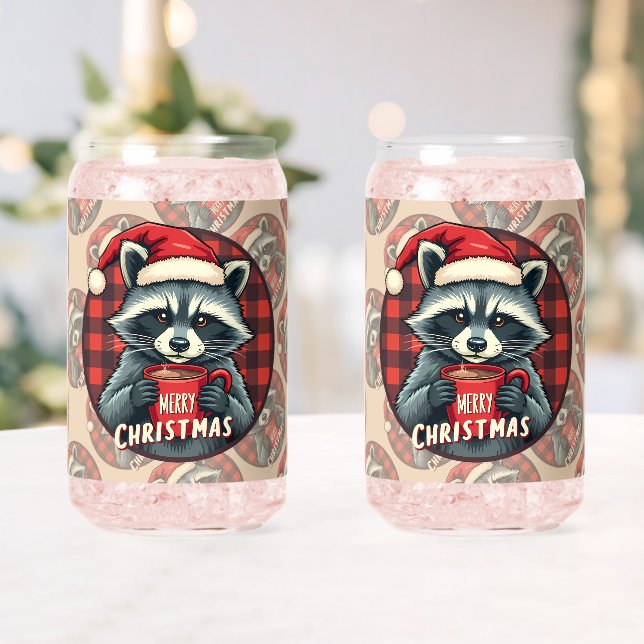 Waschbär Weihnachts-Kakao-Freude Dosenglas (Insitu (Hochzeit))