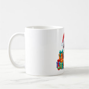 Waschbär Weihnachtsmann mit Zuckerstange Kaffeetasse