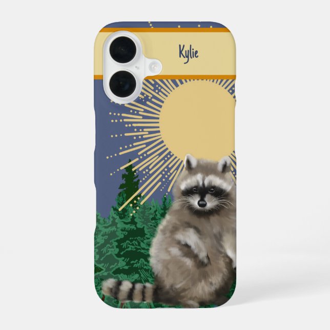 Waschbären-Handyhülle iPhone 16 Hülle (Rückseite)