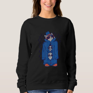 Waschbären in Trenchcoats süß und lustig für Wasch Sweatshirt