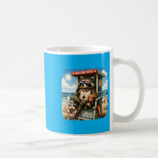 Waschbären-Patrouille Pommes Frites Strand Vintage Kaffeetasse