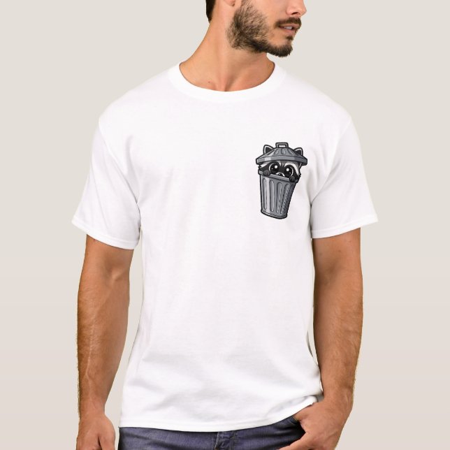 Waschbären-Peek T-Shirt (Vorderseite)