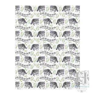 Waschbären Scrapbook Papier