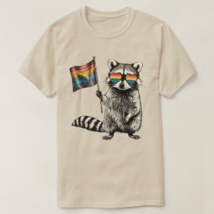 Waschbären-Stolzflagge   Trash Panda LGBT Grafik 2 T-Shirt