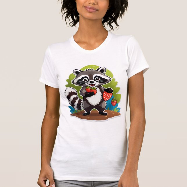 Waschbären-Wald-Entdecker T-Shirt (Vorderseite)