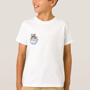 Waschbärenkinder beim sprudelnden Bad T-Shirt