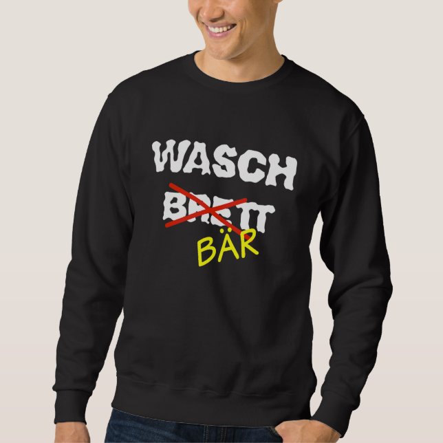 Waschbrett Bar Bekleidung Sweatshirt (Vorderseite)
