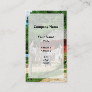 Wäsche auf der Leine Visitenkarte