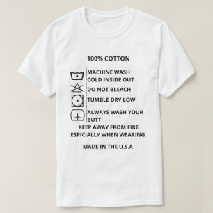 wasche deine T-Shirt