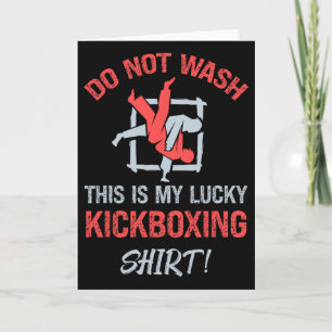 Wasche Dies Nicht Das Ist Mein Glücks Kickbox-Shir Karte