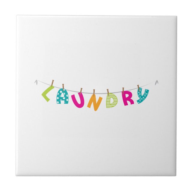 Wäsche Fliese (Vorderseite)