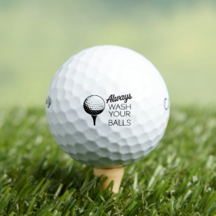 Wasche immer deine Bälle Lustiger Spruch Golfen Go
