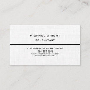 Wäsche Moderne Schlicht einfach attraktiv Minimali Visitenkarte