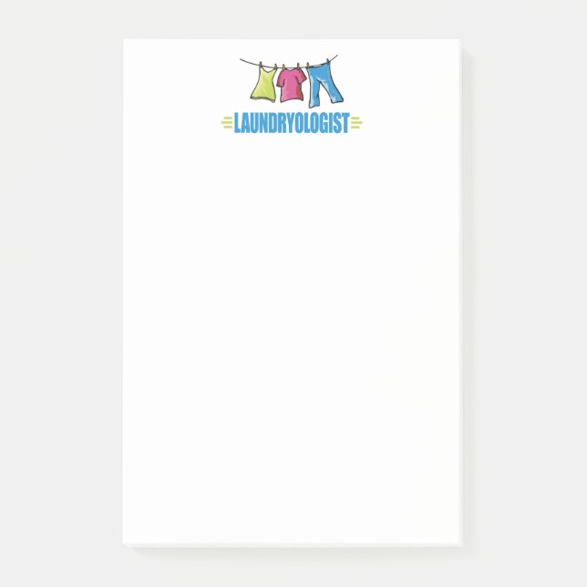 Wäsche Post-it Klebezettel (Vorderseite)