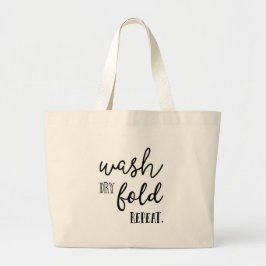 Wäsche-trockene Falten-Wiederholung, große Tasche, Jumbo Stoffbeutel