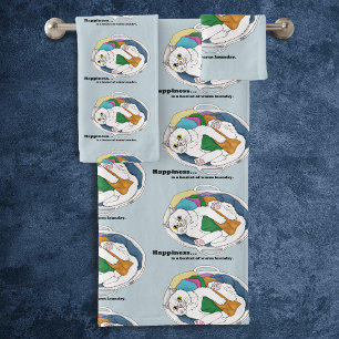 Wäschekatze Badhandtuch Set