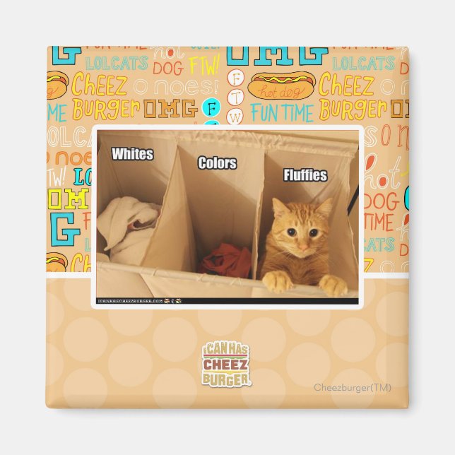 Wäschekatze Magnet (Vorne)